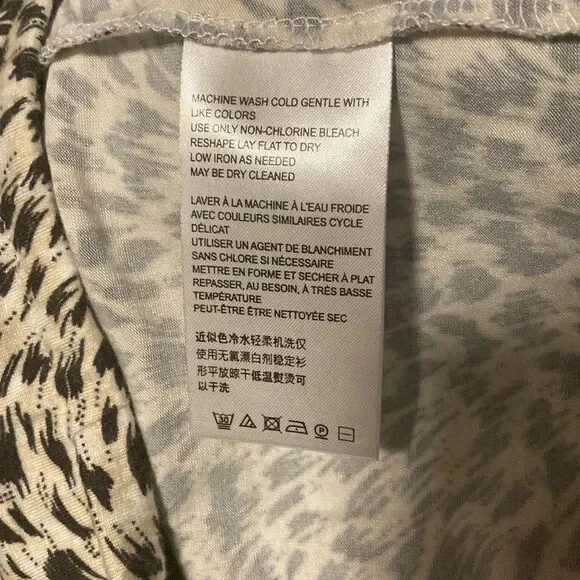 Anthropologie - Cascais On/Off Shoulder Leopard Print Top sz S - Picture 5 of 7